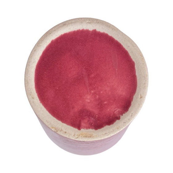 Image 1 of Jarrón de cerámica burdeos MF Design, Alemania Años 80.