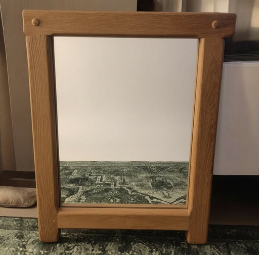 Vintage oak mirror – Kunstmeubelen De Puyt – excellent condition