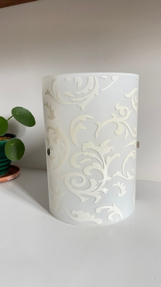 Image 1 of Polished and Silk-screened Glass Wall Lamp by Eglo