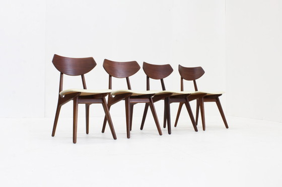 Image 1 of Set van 4 Vintage Mid Century eetkamer stoelen 1960s