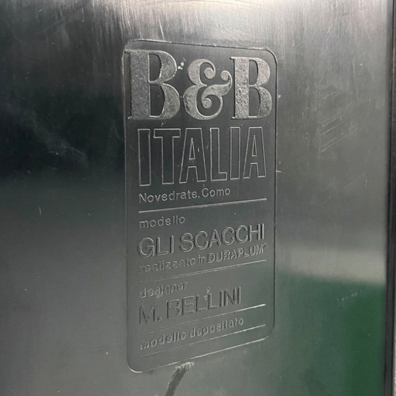 Image 1 of Set of Green Gli Scacchi Coffee Tables by Mario Bellini for B&B Italia, 1970s