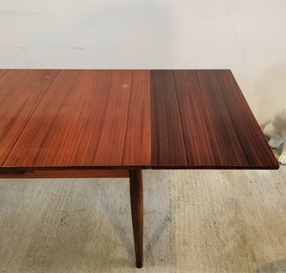 Image 1 of Table de salle à manger extensible vintage en palissandre, Lübke