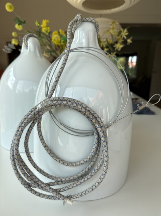 Image 1 of Pols Potten Buffer Pendant Lamp in Porcelain and Gold