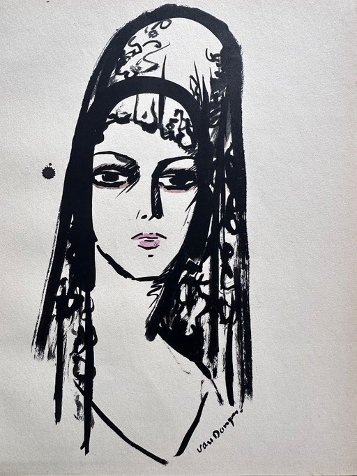 Kees van Dongen Espagnole pochoir 1925
