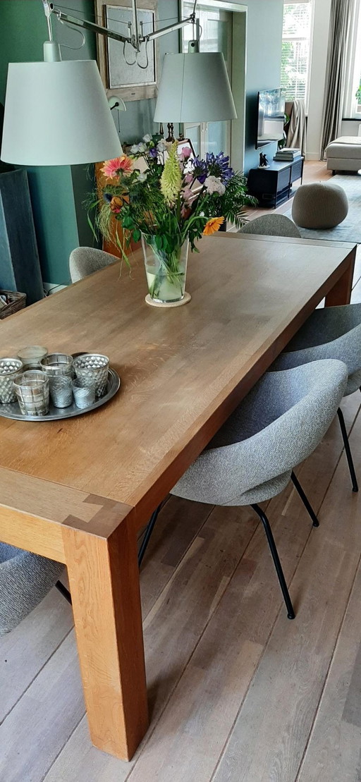 Oak dining table 250 cm