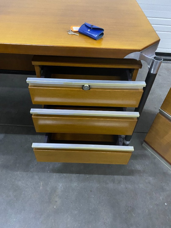 Image 1 of Desk with file cabinet and photo brochure MIM