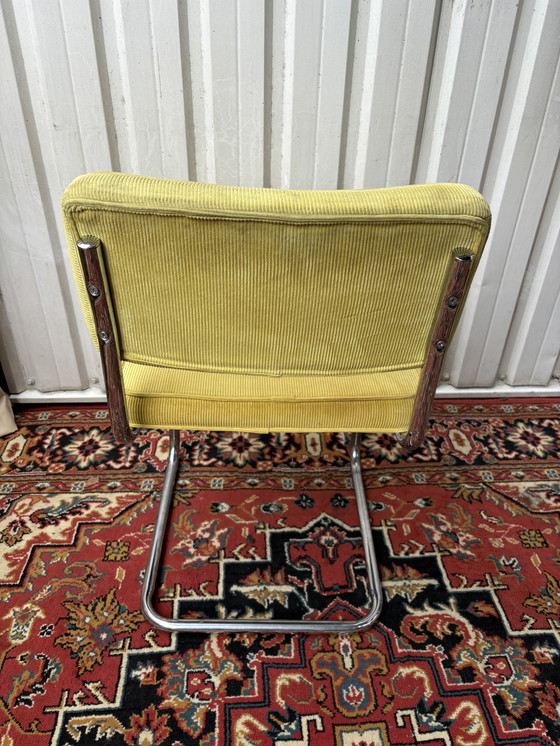 Image 1 of Vintage buisframe eetkamerstoelen
