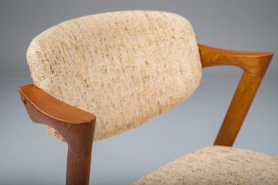 Image 1 of Mid-Century Modern Teak Model 42 Stuhl von Kai Kristiansen für Schou Andersen, 1960er Jahre