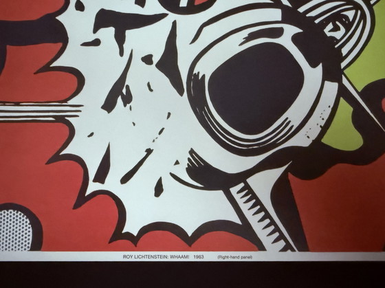 Image 1 of Roy Lichtenstein: Dittico "Whaam, ho premuto il pulsante di controllo del fuoco, 1963"