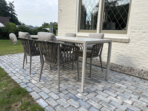 4 B&B Italia Erica garden chairs dining arm chairs new production 2025