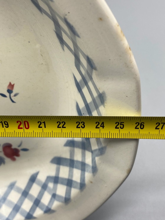 Digoin Sarreguemines Faience Deep Serving Dish – Bastia Pattern – Decorative Objects (photo 4 of 4)