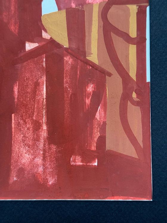 Image 1 of Jozef Hoemaeker (1911-1970) - Abstrakter Roter Mann, 1956