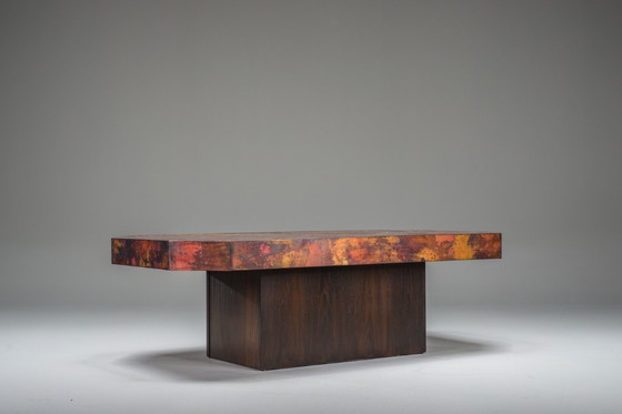 Image 1 of Tavolino vintage in rame di Bernhard Rohne, anni '70