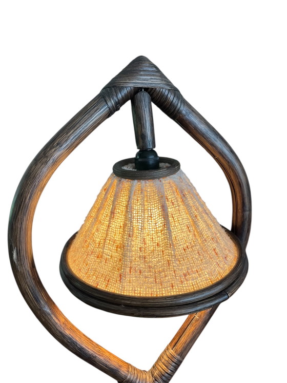 Image 1 of Lampada da terra vintage in rattan / manou
