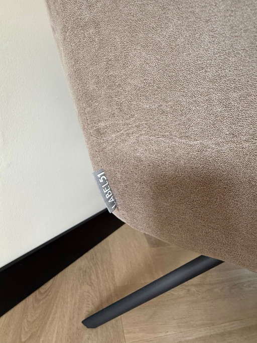 Label51 (Loods5) Eetkamerstoelen 58x63x83 cm, taupe, draaibaar
