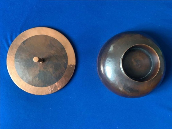 Image 1 of Hans Przyrembel Lidded Box Bonbonniere Marianne Brandt Alfred Lipovec Bauhaus Copper