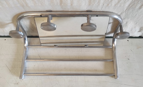 Image 1 of Art Deco style wall-mounted coat rack - mid-20th century