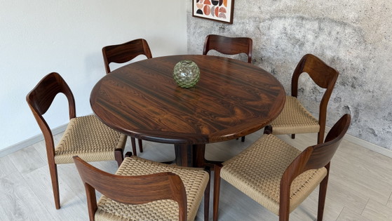 Danish Rio rosewood dining table – Up to 314 cm – Mid-Century – Bernh. Pedersen & Søn (photo 7 of 15)