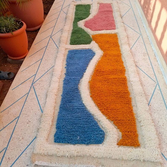 Marokkanischer handgefertigter Läufer Teppich 300cmx70cm – Teppiche & Läufer, Wool, Bohemian (photo 3 of 10)