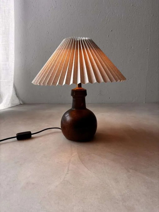 Ceramic minimalist table lamp Denmark 1960s