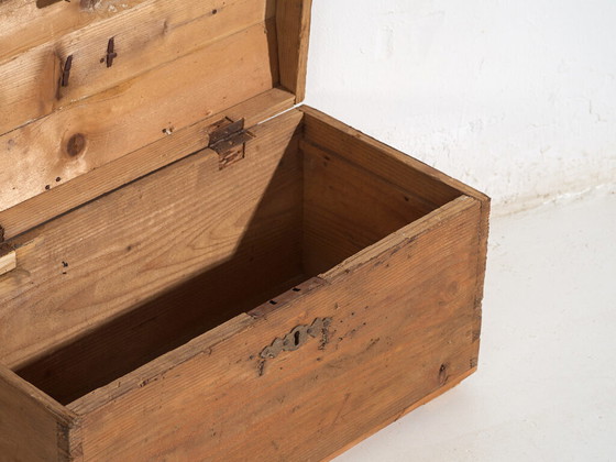 Antieke massief houten kist (ca. 1900) #81 – Opbergkast, Rustic (photo 16 of 40)