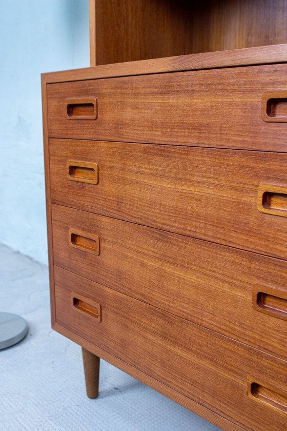 Image 1 of Vintage boekenkast, dressoir, bijzettafel, teak, Hundevad Deens