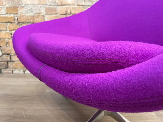Allermuir Open A640, Fuchsia stof | PearsonLloyd, Draaistoelen, Textiel, Metaal, Paars, Modern (foto 12 van 15)