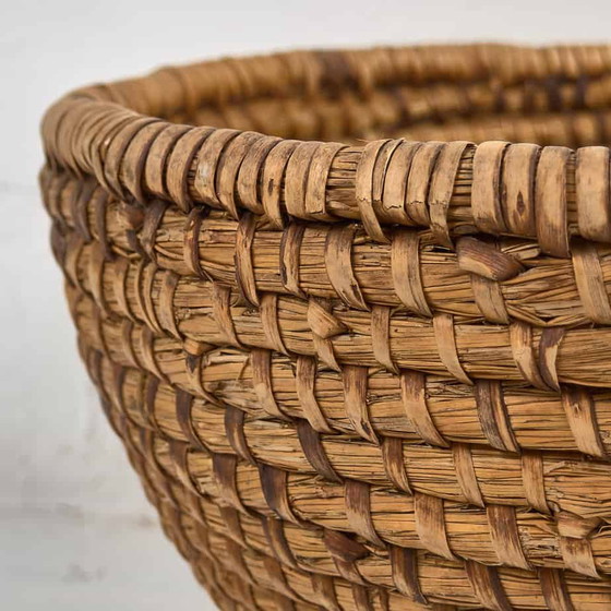 Panier en osier ancien (c.1930) #4, Objets déco, Marron (photo 13 sur 13)