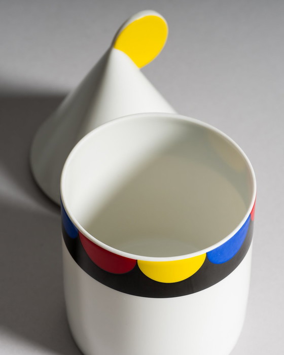 Image 1 of Scatola-coperchio di porcellana vintage in stile Memphis di Thomas / Rosenthal, anni '80