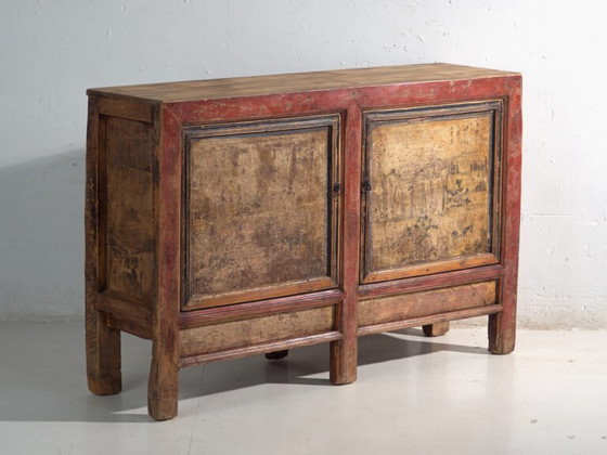 Credenza antica dipinta in olmo – Cina, circa 1950 – Credenze, Iron (photo 7 of 40)