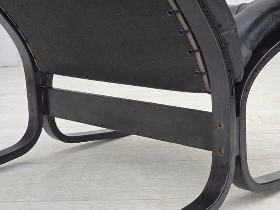 Image 1 of 1970s, Norwegian design by Ingmar Relling, model "Siesta", furniture leather.
