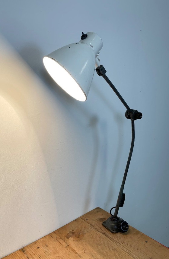 Image 1 of Large Industrial Workshop Table Lamp, 1960s