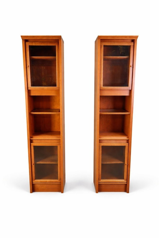 Par de armarios de Giorgetti, década de 1980.