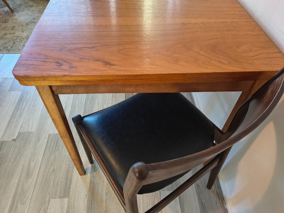 Image 1 of Danish Mid-century dining table | extendable & teak (120-198cm)