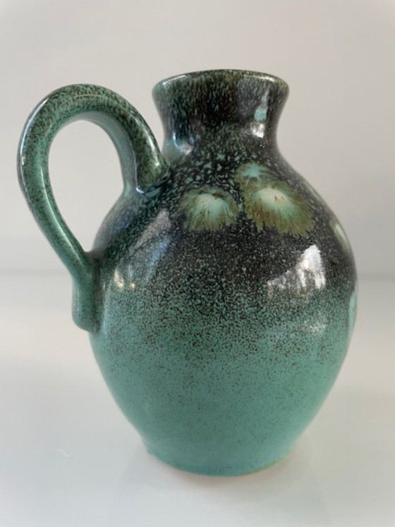 Image 1 of Mid-century vase Silberdistel jade green