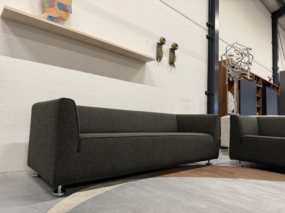 Image 1 of Gelderland 4800 Bank 3 Seater Andes fabric green black