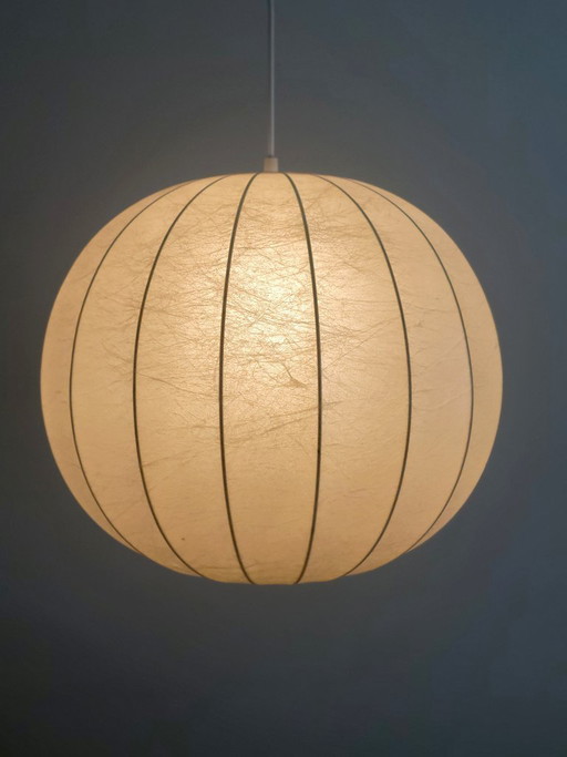 Lámpara colgante Cocoon vintage de Goldkant Leuchten, 1970
