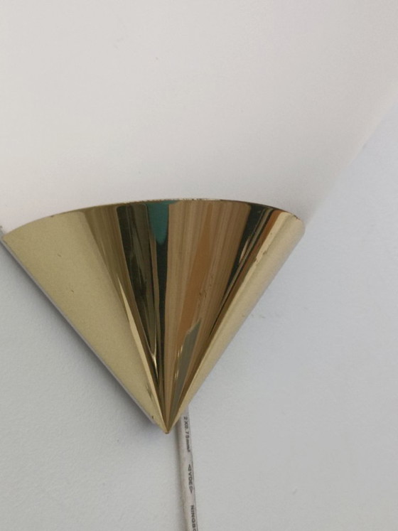 Image 1 of Een paar grote wandlampen model 3671 van Glashütte Limburg, jaren 70.