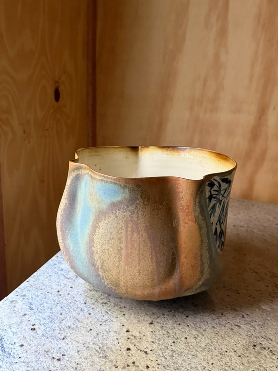 Unique Joop Cock Studio Pottery – Hand-Painted Sculptural Ceramic Vase Pot - Dutch Design Hand Made Ceramics (photo 8 of 15)