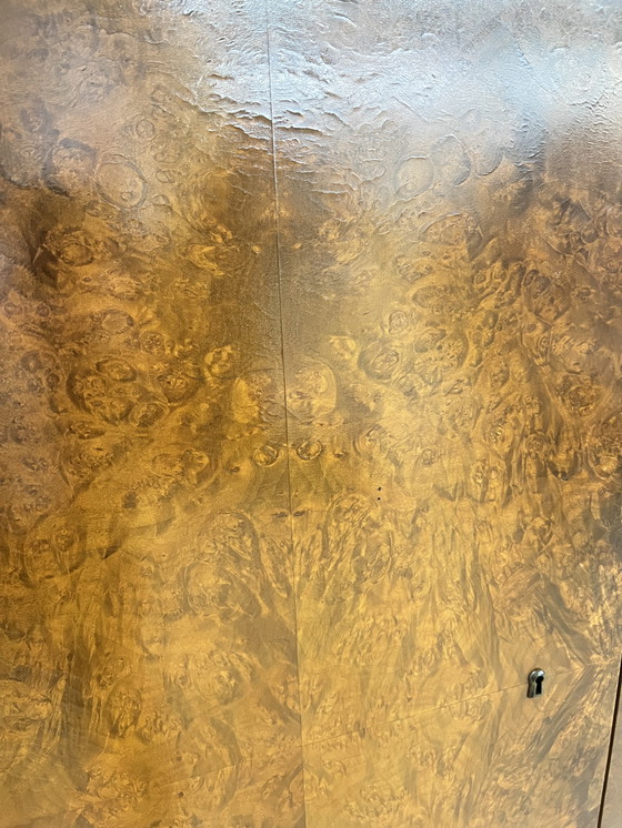 Image 1 of Art Deco bookcase/wall cabinet - Germany around 1930 - by EHD made of walnut with veneered fronts