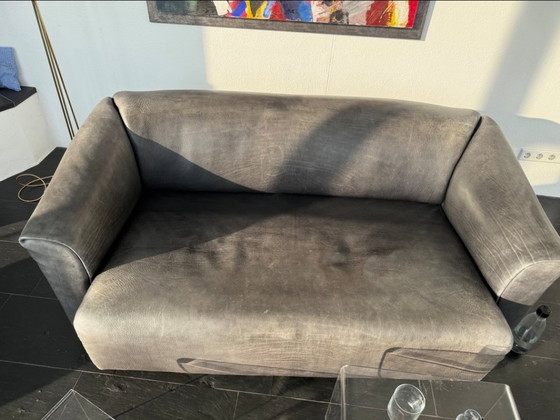 Image 1 of 2x De Sede DS-47 3-seater sofa, leather anthracite | Designer sofa, Swiss quality | DeSede DS47 couch