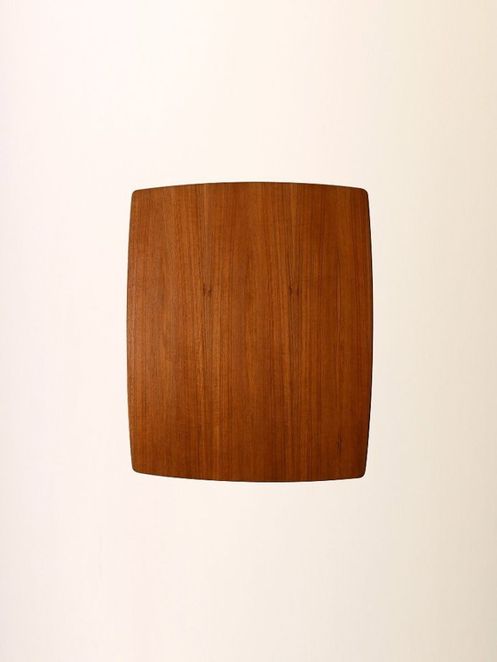 Image 1 of Mesa de centro escandinava de los años 60 con estante de paja de Viena