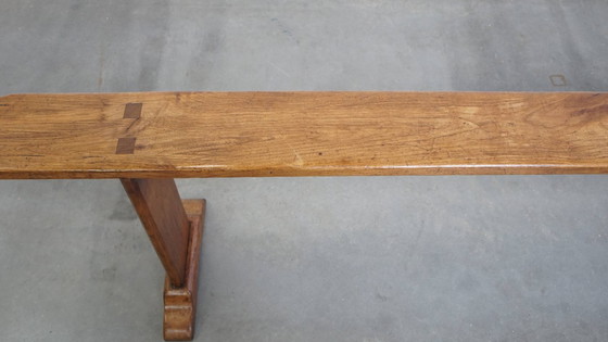 Image 1 of Antique French hall bench/bench for the dining table