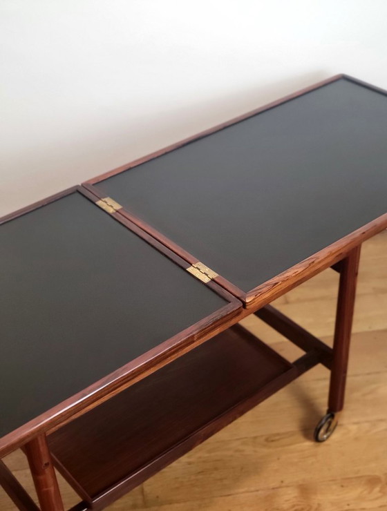 Image 1 of Carro extensible de diseño danés de Kurt Østervig para Jason Møbler en palisandro