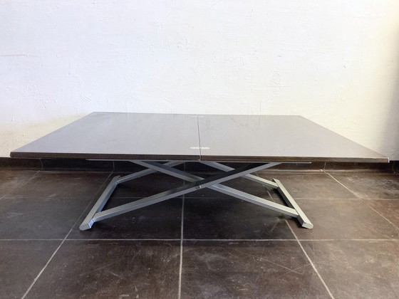 Image 1 of Eettafel / salontafel transformeerbaar meubilair Italiaans 90s design door Calligaris