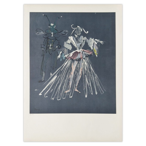Litografía de Christian BÉRARD Danseuse de ballet 1970 – Litografías y grabados, Paper (photo 2 of 5)