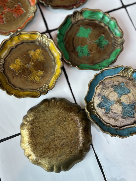 Image 1 of 6x Sous-verres florentins/ italiens