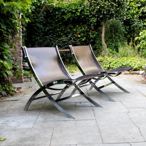 2x Design Chairs 'Cuba' By Danish Company Ilva