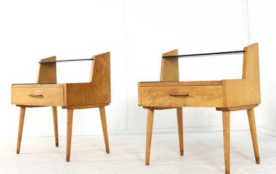 Image 1 of Ensemble de 2 tables de chevet Everest vintage