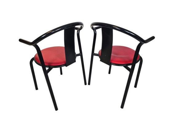 Image 1 of Ikea - Maxmo - (2) Sillas de comedor - Postmoderno - Italia - Años 80